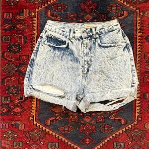 ASOS Blue Jean Shorts Relaxed Vintage Fit